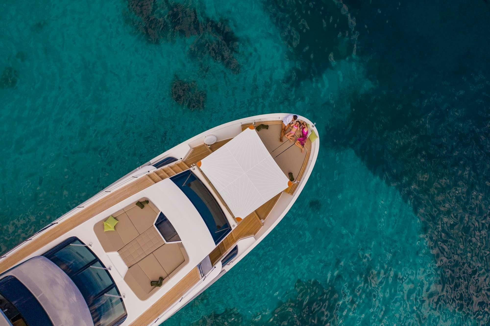 a boat on the water aboard NOOR II Yacht for Charter