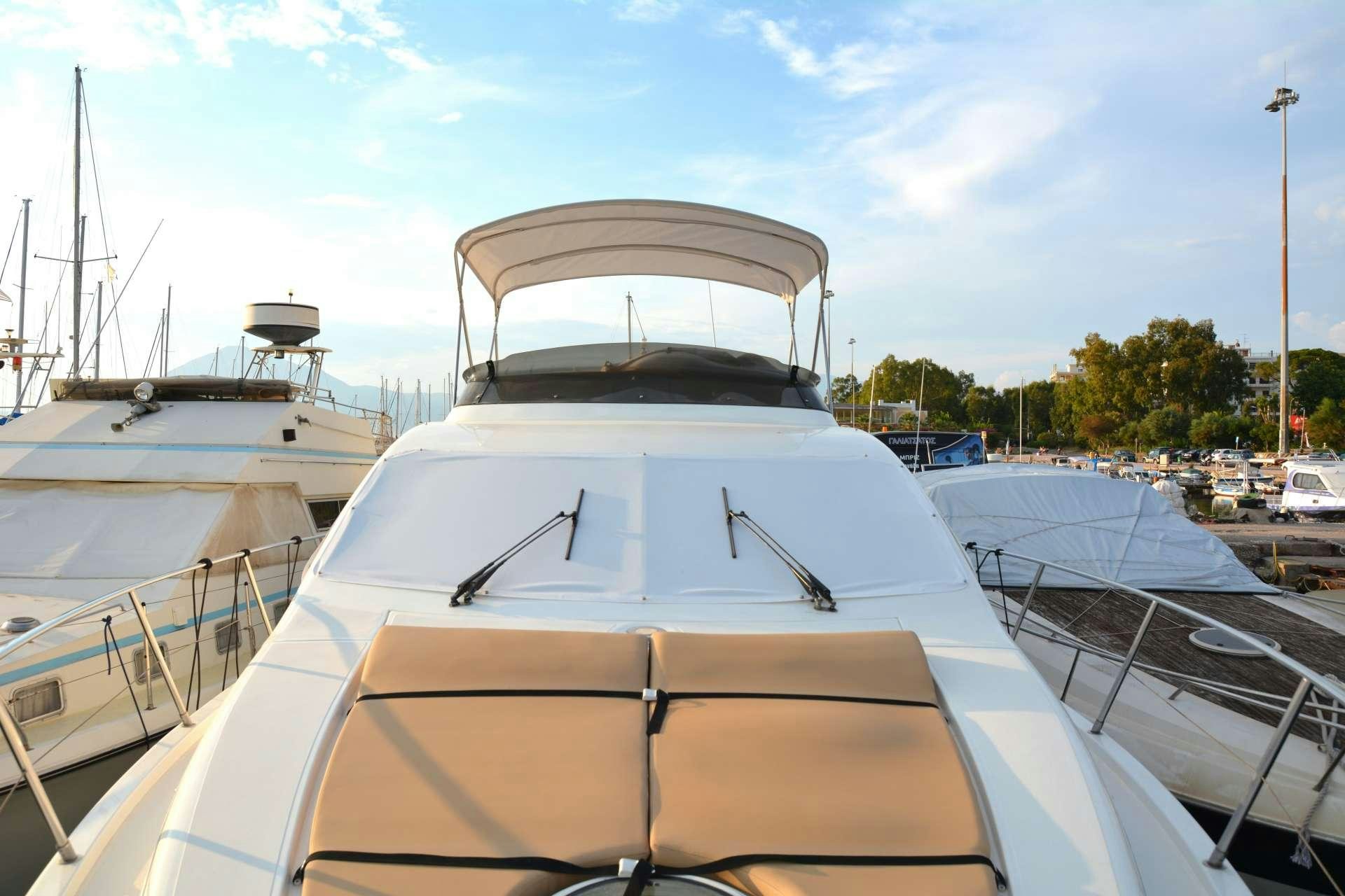 a boat on the water aboard ALMA LIBRE II Yacht for Charter