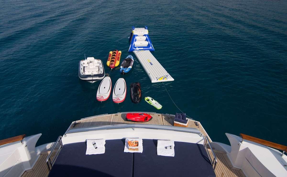 boats on the water aboard MAC Yacht for Charter