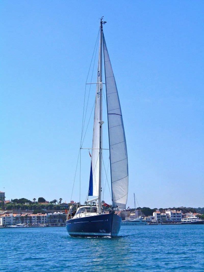 a sailboat on the water aboard HALF TIDY Yacht for Charter