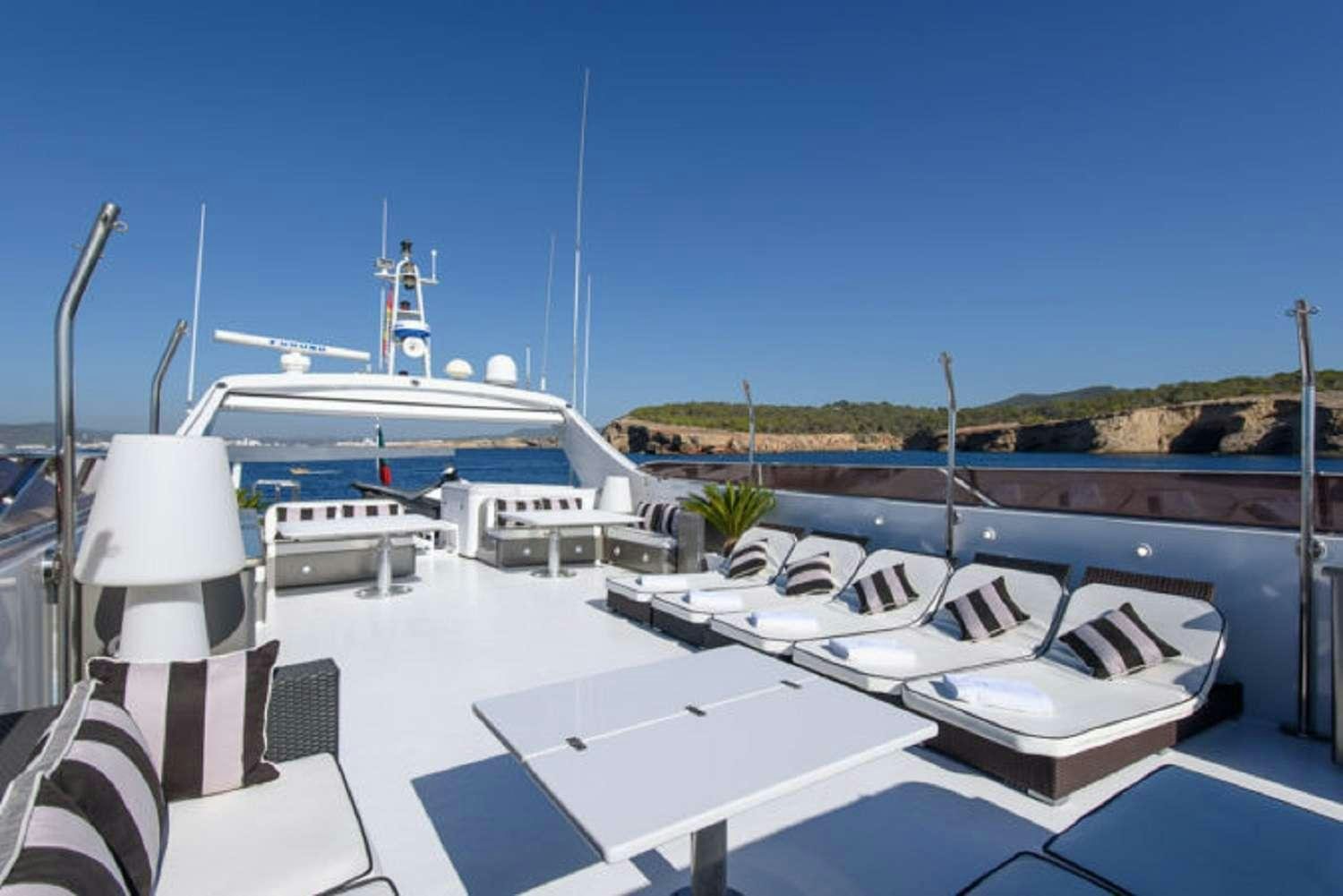 a group of boats docked aboard PAULA III Yacht for Charter