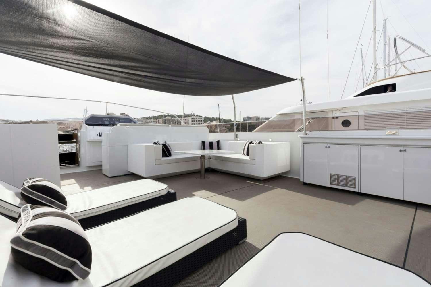 a boat on the water aboard PAULA III Yacht for Charter