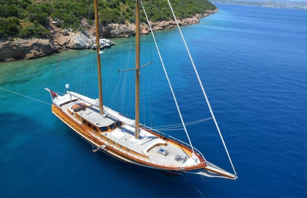 a boat on the water aboard EYLUL DENIZ II Yacht for Charter