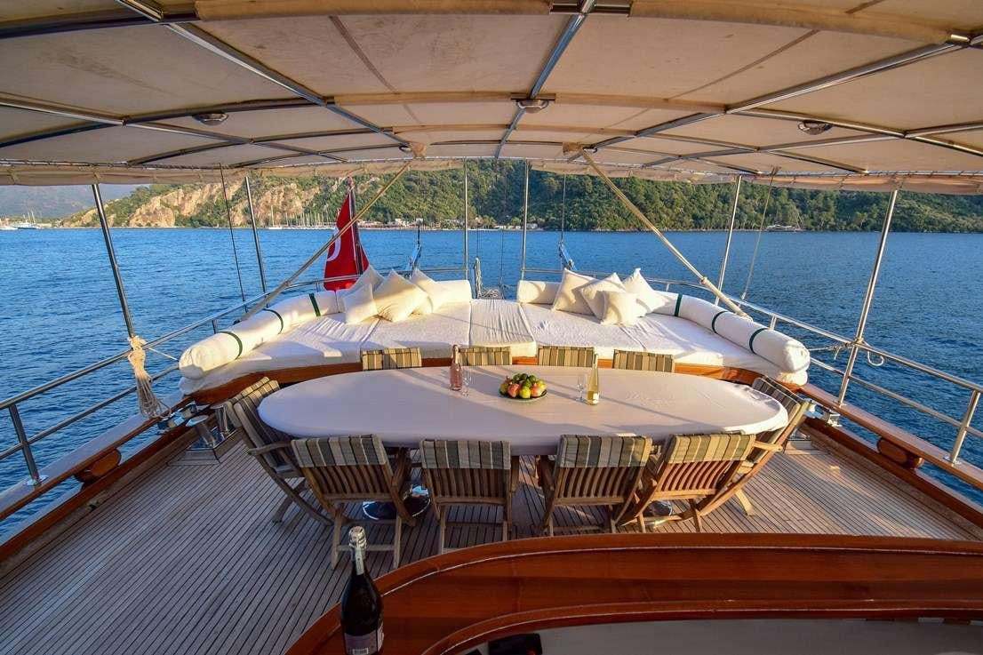 a boat on the water aboard S DOGU Yacht for Charter