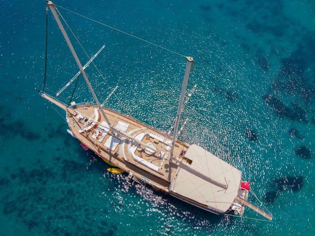 a boat in the water aboard S DOGU Yacht for Charter