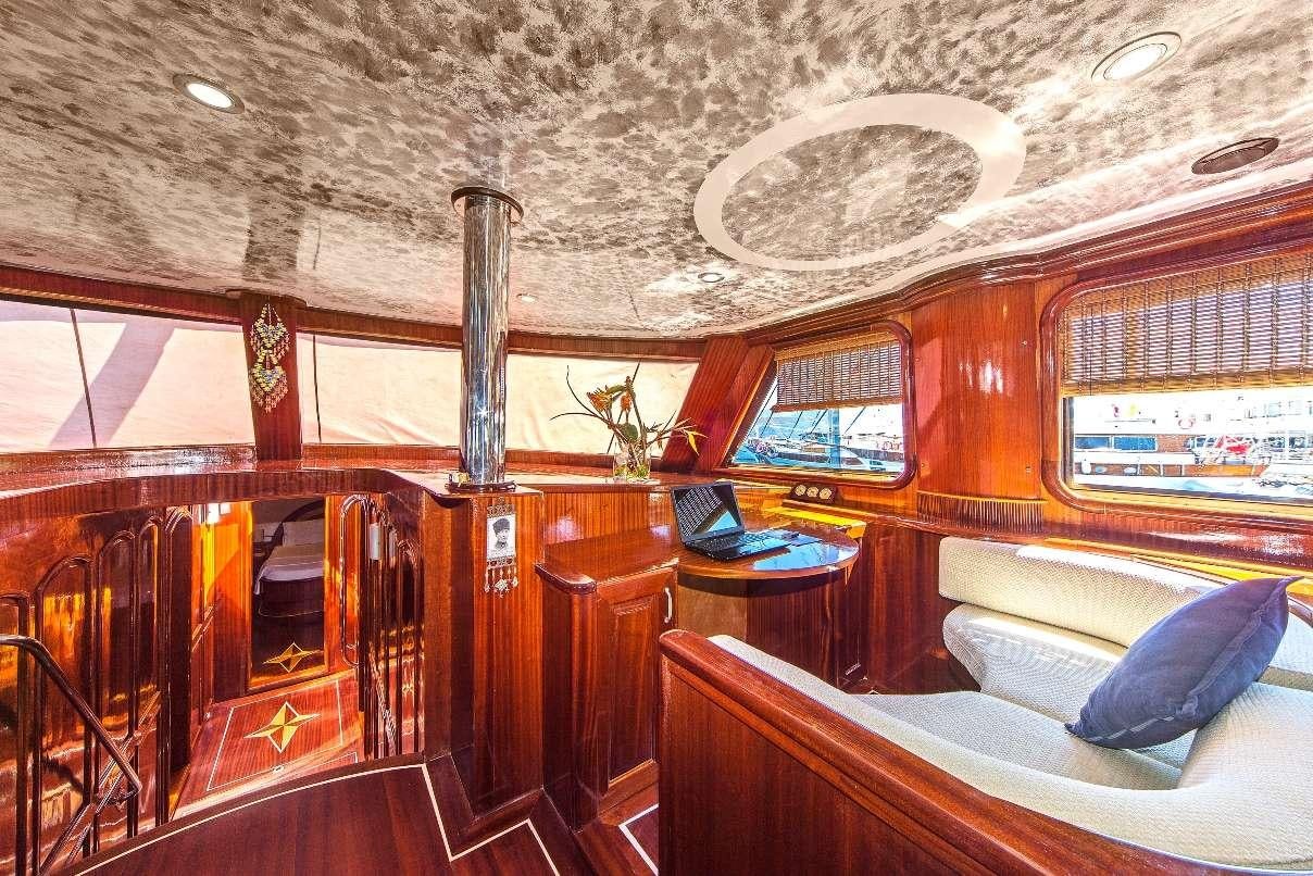 inside of a boat aboard S DOGU Yacht for Charter