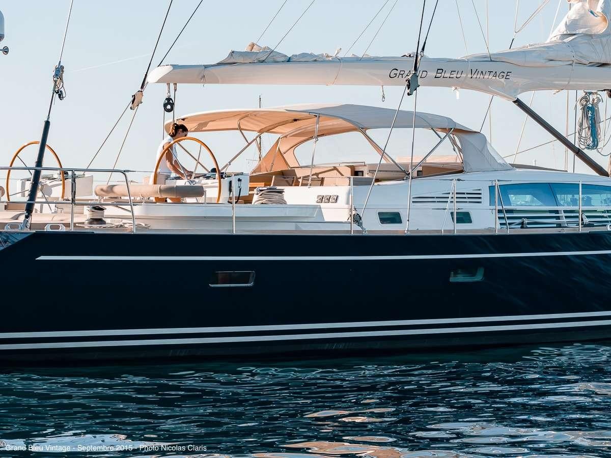 a boat on the water aboard GRAND BLEU VINTAGE Yacht for Charter