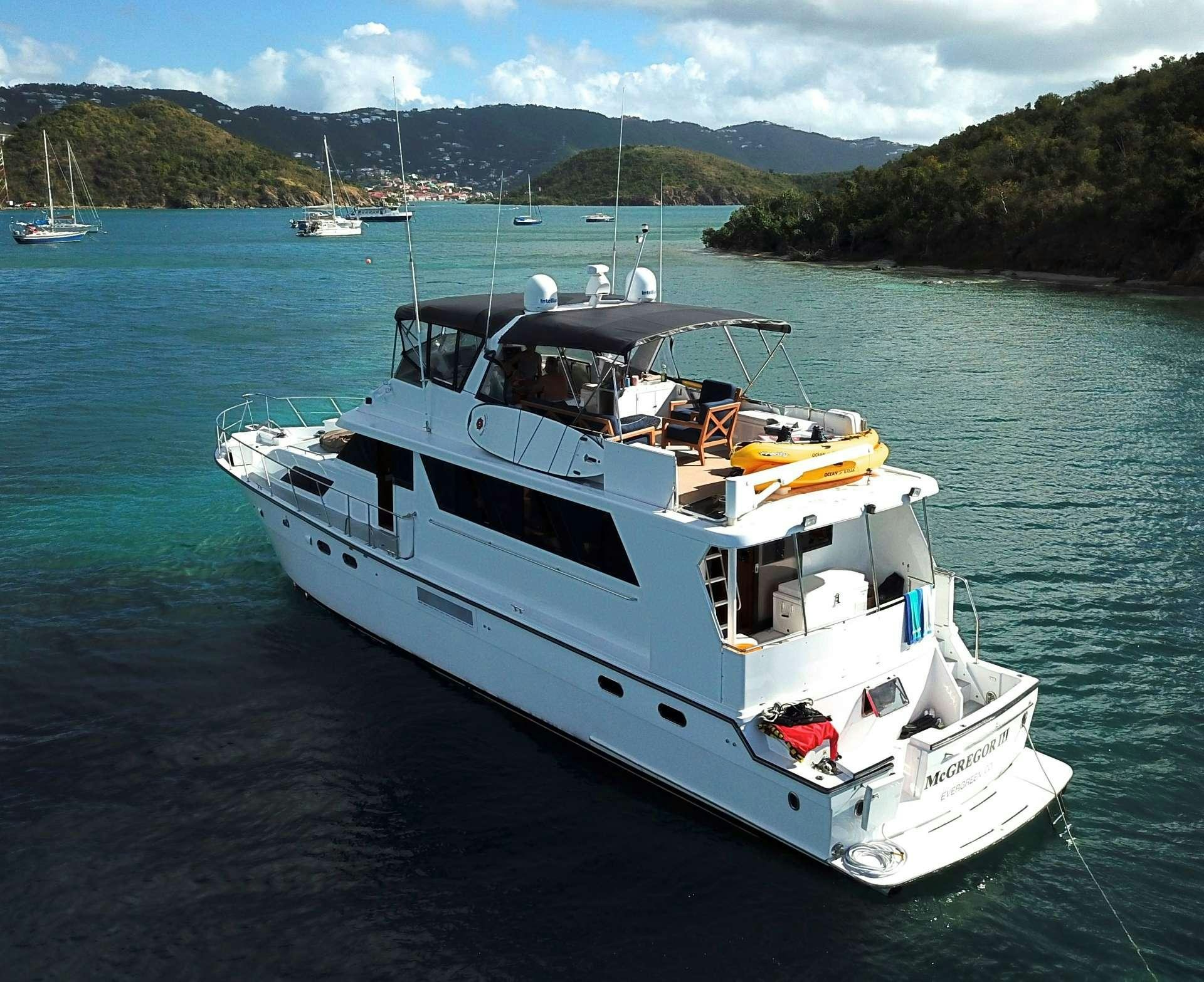 a boat in the water aboard MCGREGOR III Yacht for Charter
