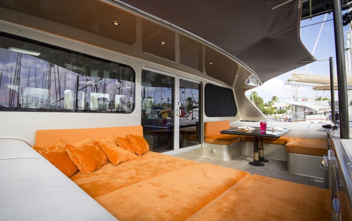 inside of a boat aboard ZENYATTA Yacht for Charter