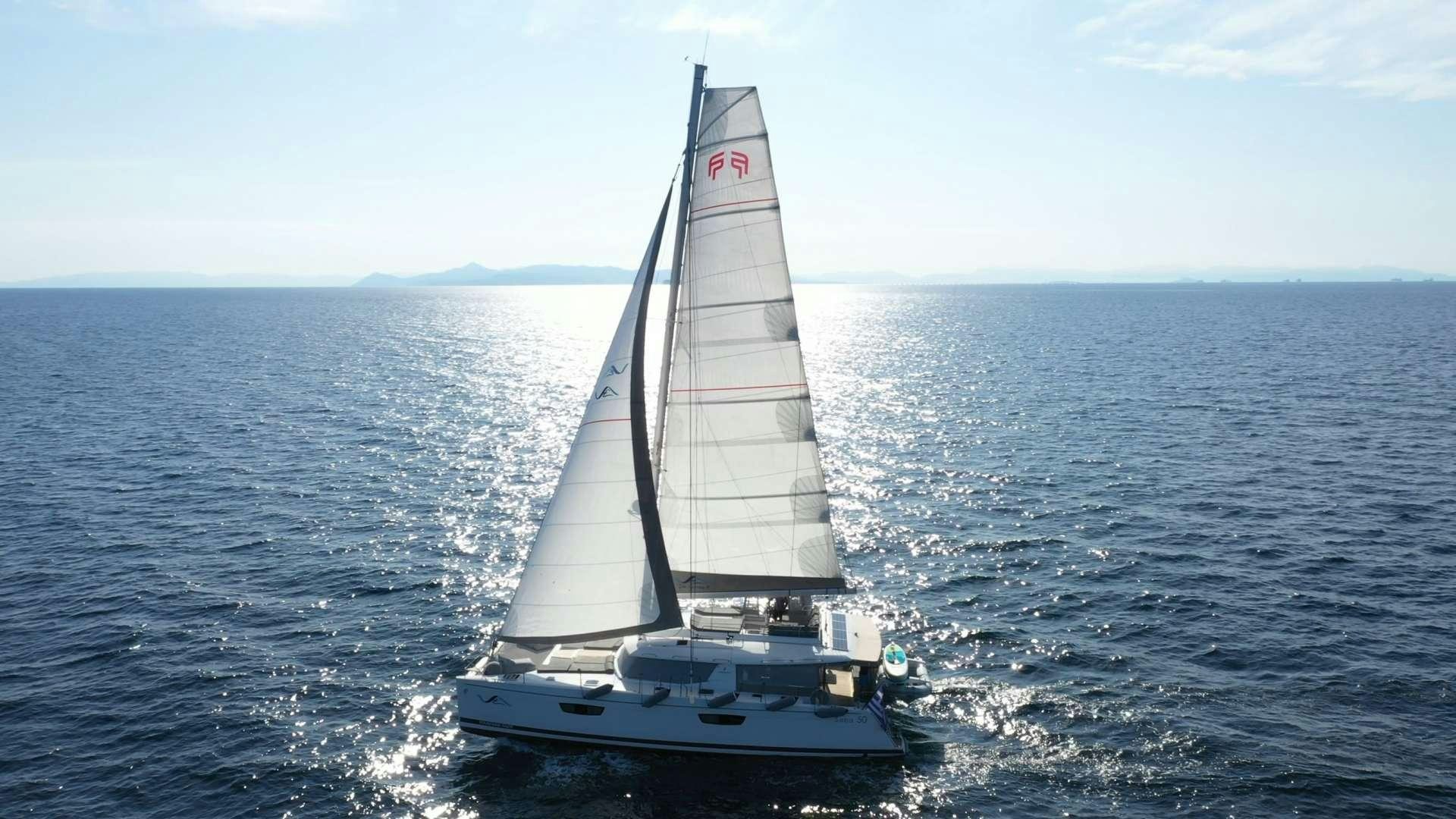 a sailboat on the water aboard Sea Energy V Yacht for Charter