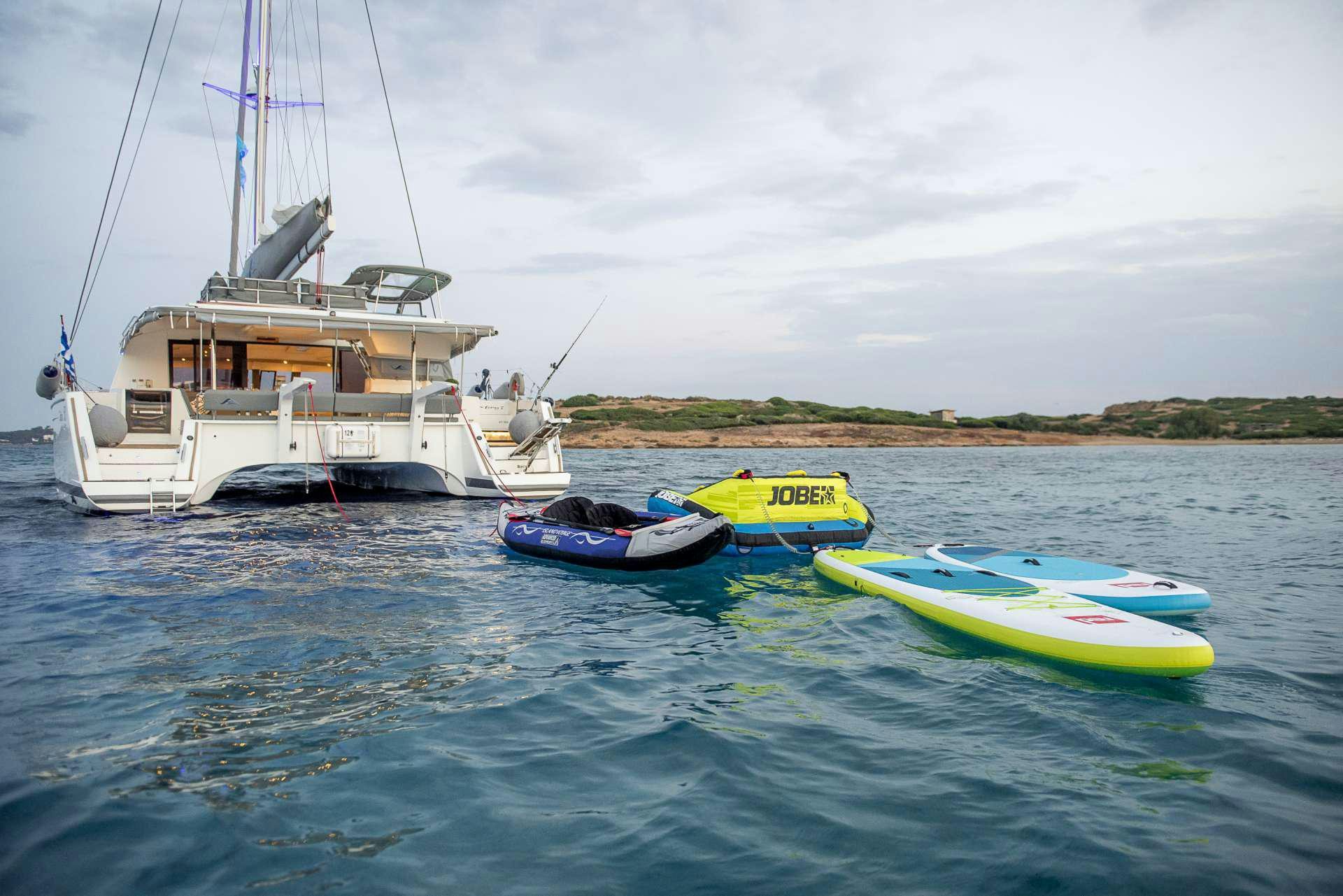 boats in the water aboard Sea Energy V Yacht for Charter