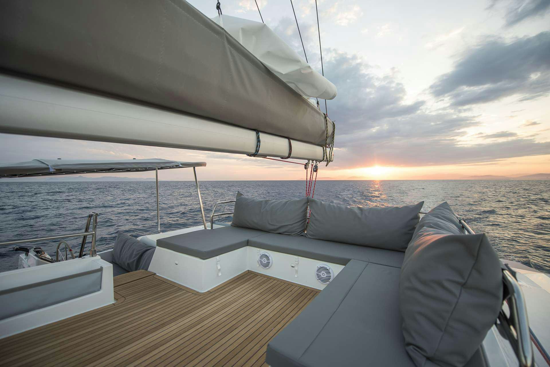a boat on the water aboard Sea Energy V Yacht for Charter