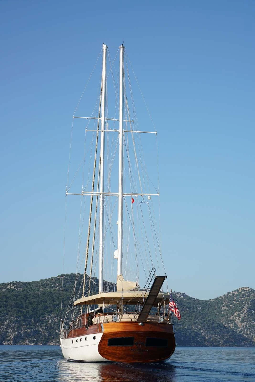 a sailboat on the water aboard ARABELLA Yacht for Charter