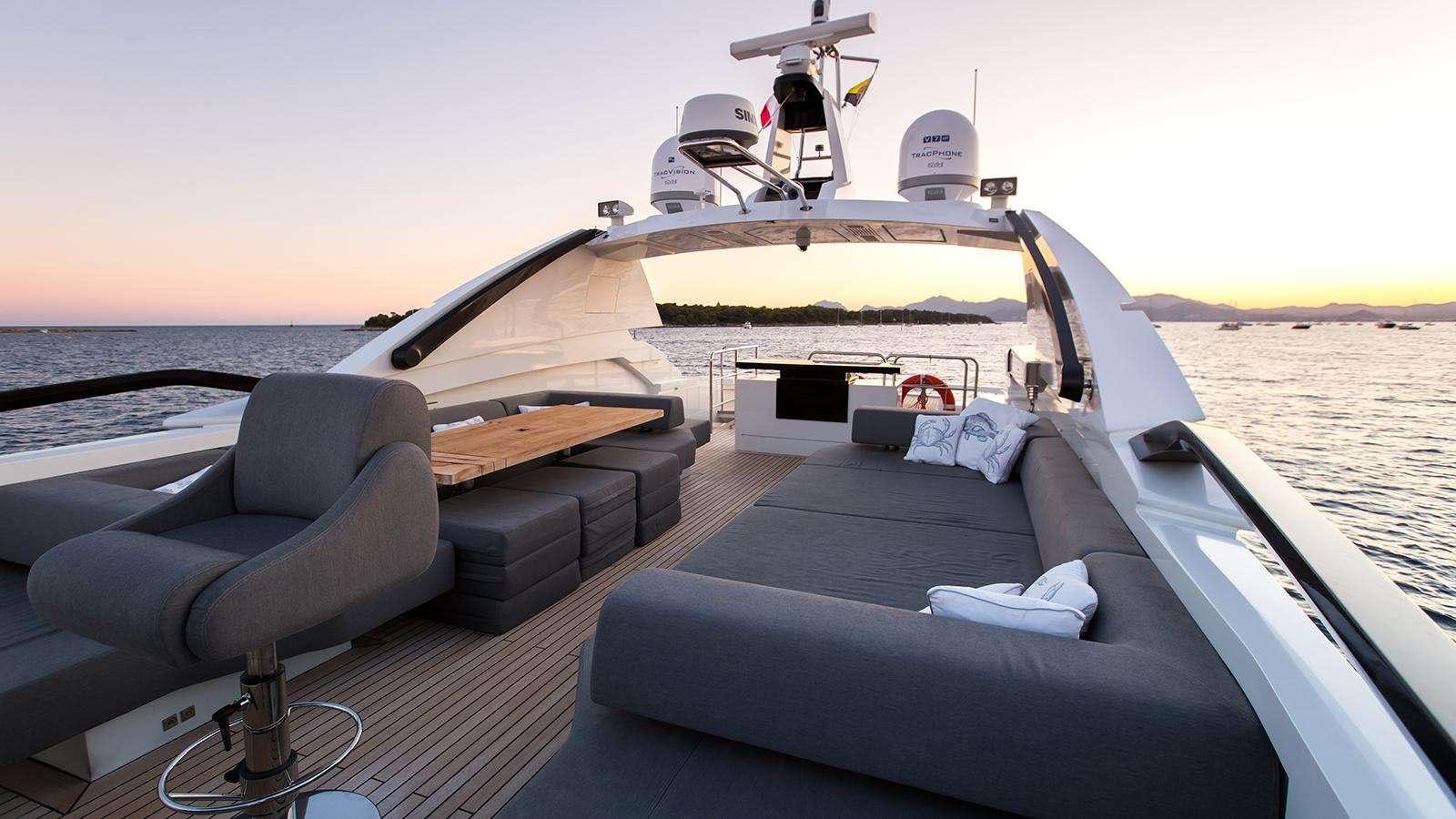 a boat on the water aboard KEROS ISLAND Yacht for Charter