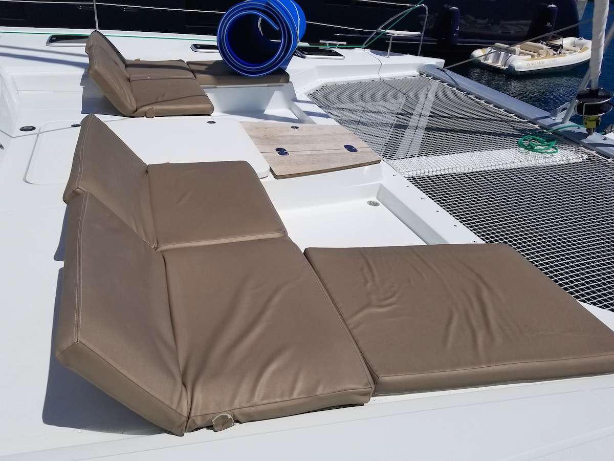 a box on a table aboard MARIANN Yacht for Charter
