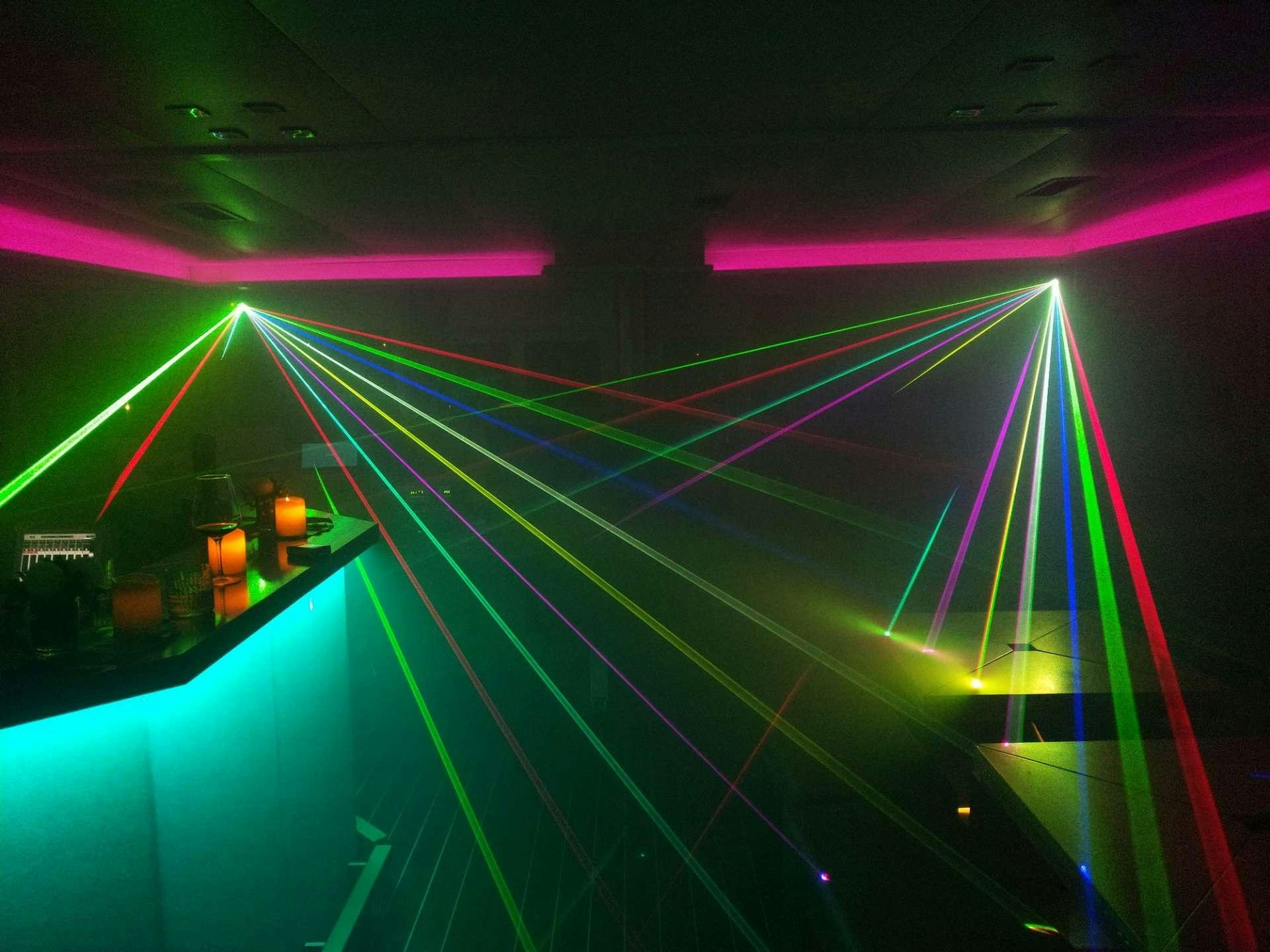 a tunnel with lights aboard PRIMETIME Yacht for Charter