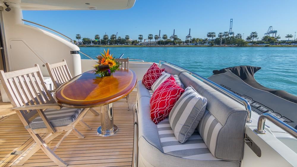 a boat on the water aboard ALL GOOD Yacht for Charter