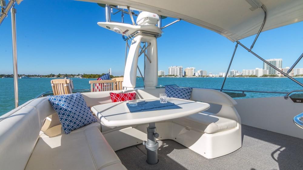 a pool table on a boat aboard ALL GOOD Yacht for Charter