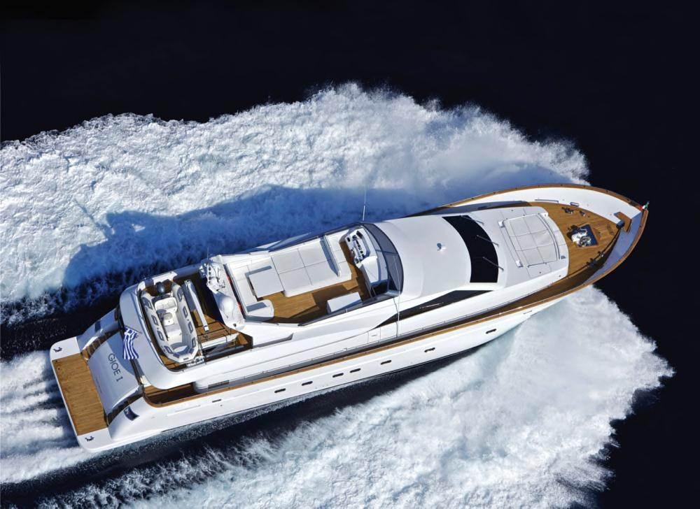 a satellite in space aboard GIOE I Yacht for Charter