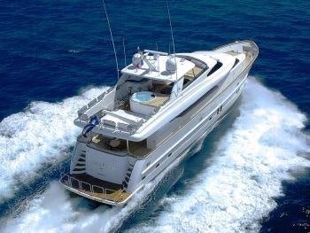 a ship on the water aboard ANNABEL II Yacht for Charter