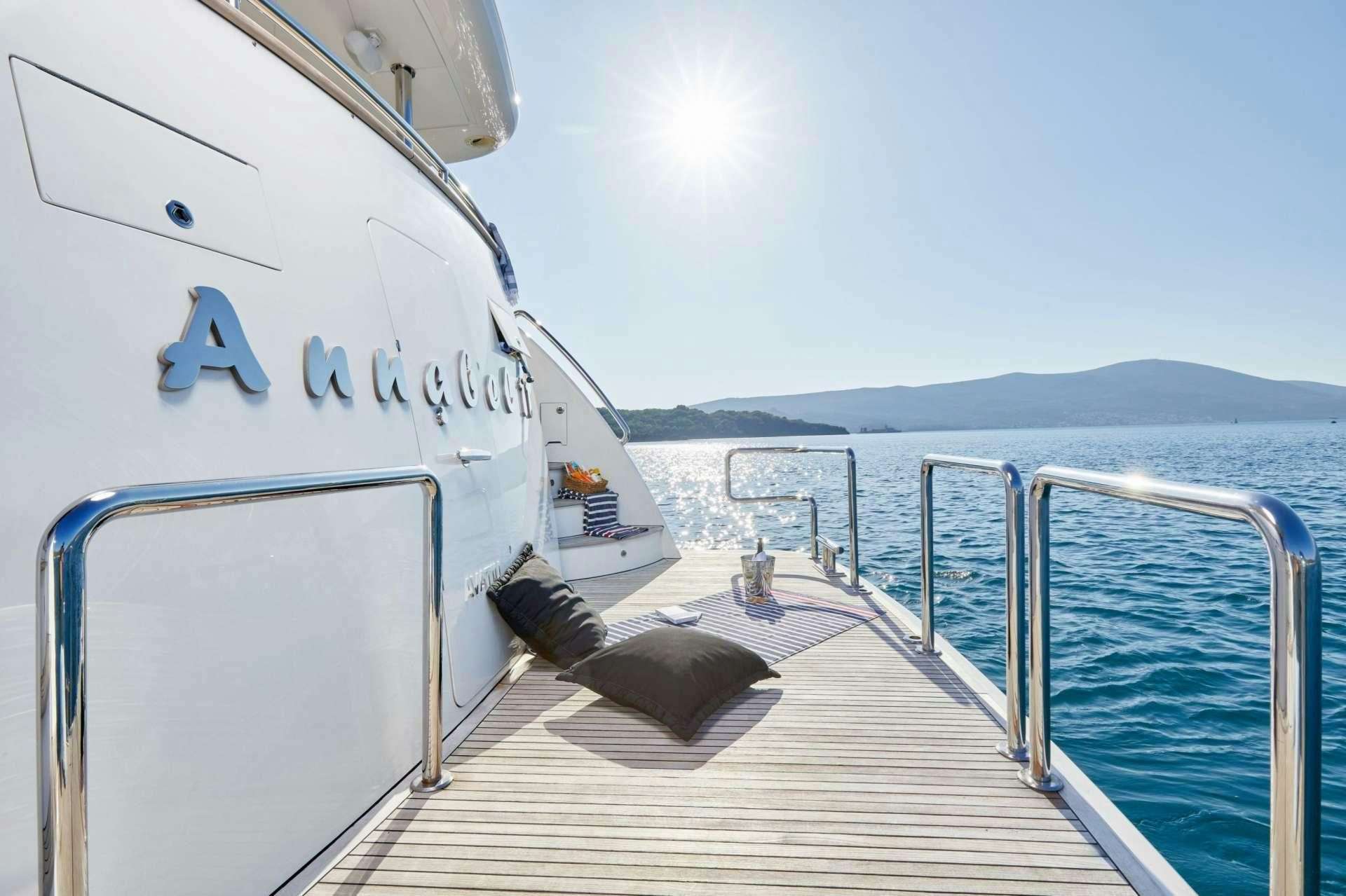 a boat on the water aboard ANNABEL II Yacht for Charter
