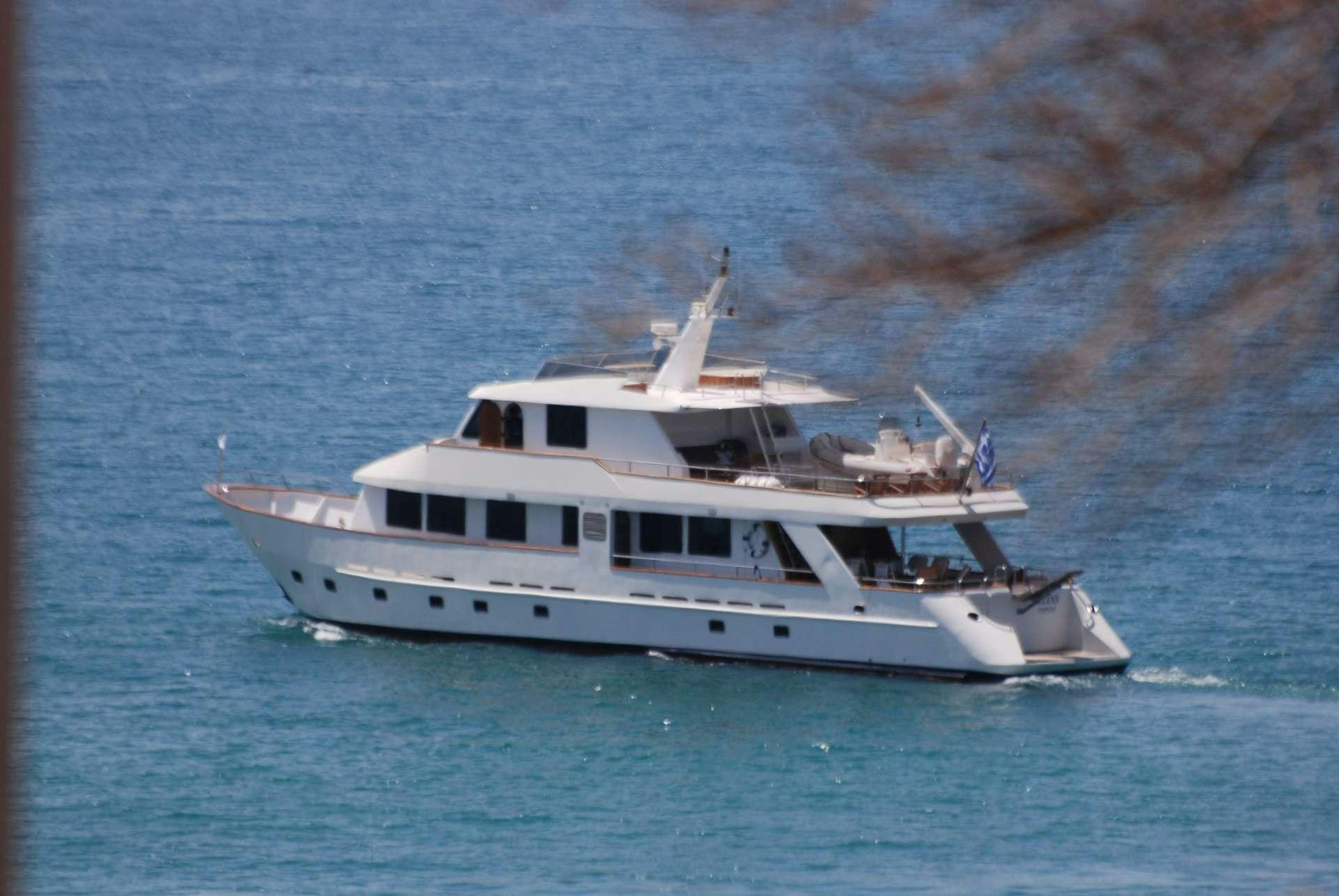 a boat on the water aboard K Yacht for Charter