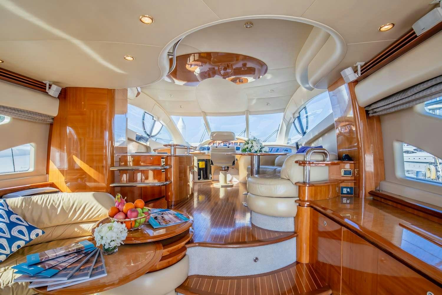 inside of a boat aboard AFTER 8 Yacht for Charter