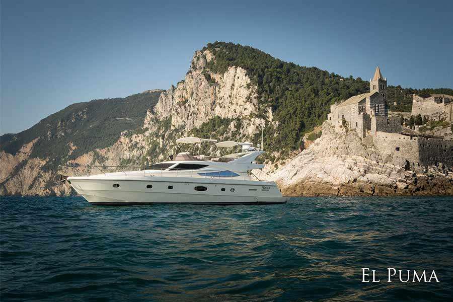 a boat on the water aboard EL PUMA Yacht for Charter