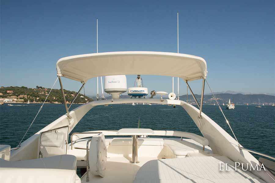 a boat on the water aboard EL PUMA Yacht for Charter