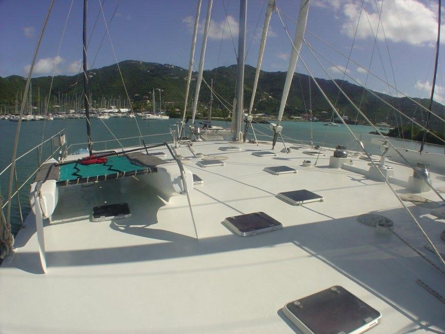 a boat on the water aboard CUAN LAW Yacht for Charter