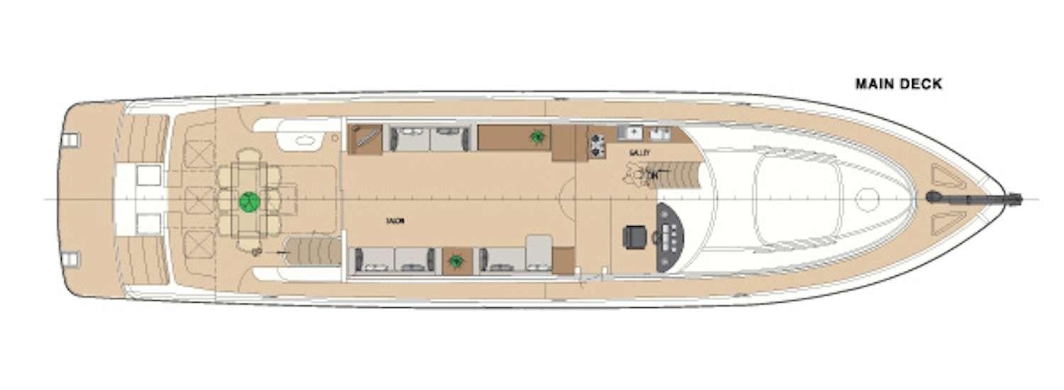 diagram aboard LADY KATHRYN Yacht for Charter