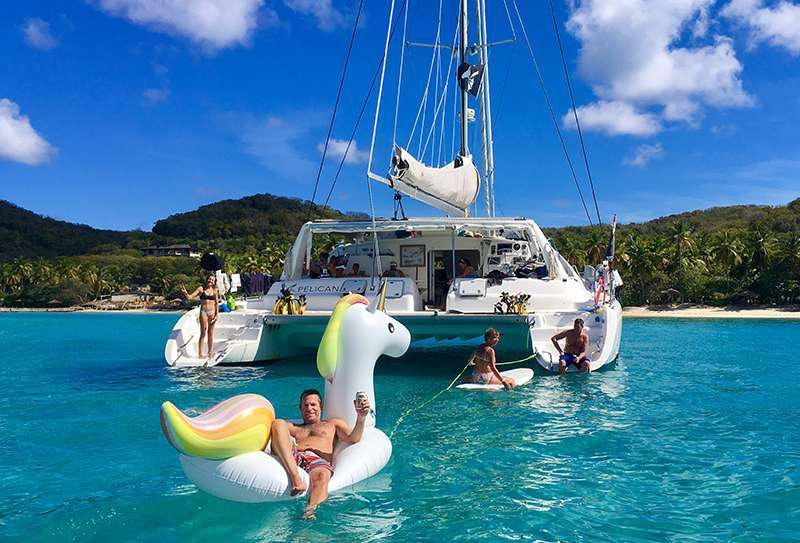 people in a sailboat aboard PELICAN Yacht for Charter