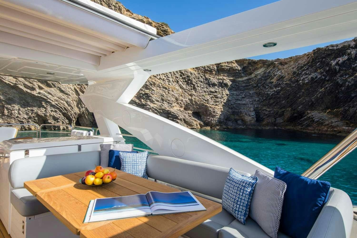 a boat on the water aboard PLAY THE GAME Yacht for Charter