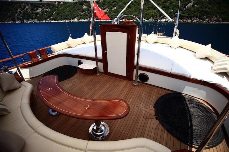 a boat on the water aboard NURTEN A Yacht for Charter