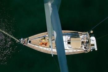 a satellite in space aboard MYTHOS Yacht for Charter