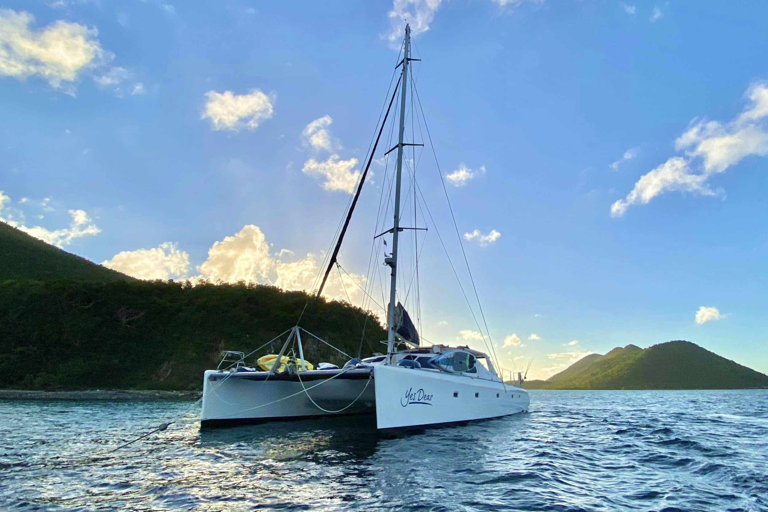 a couple of boats on the water aboard YES DEAR Yacht for Charter