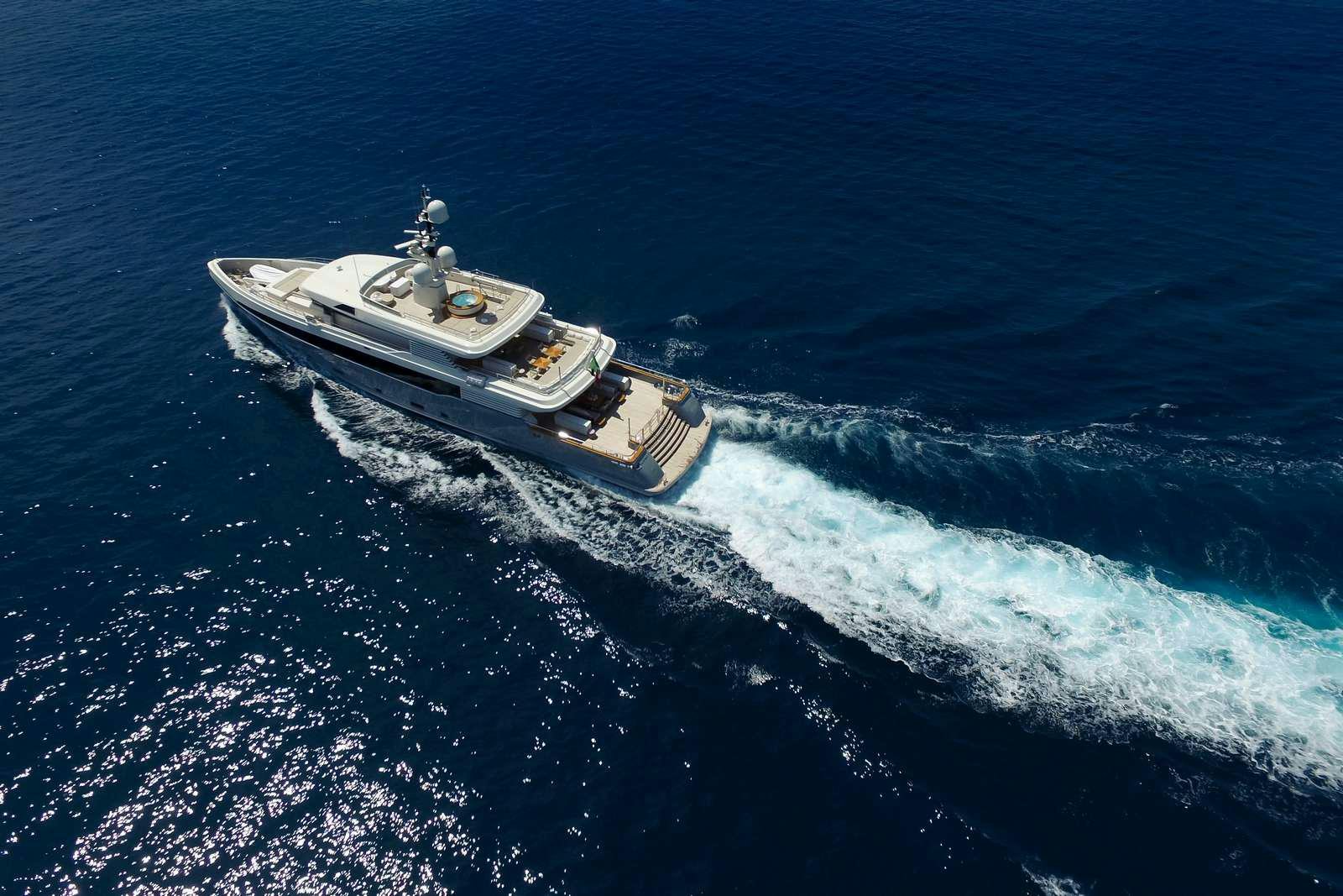 a ship in the ocean aboard ASLEC 4 Yacht for Charter