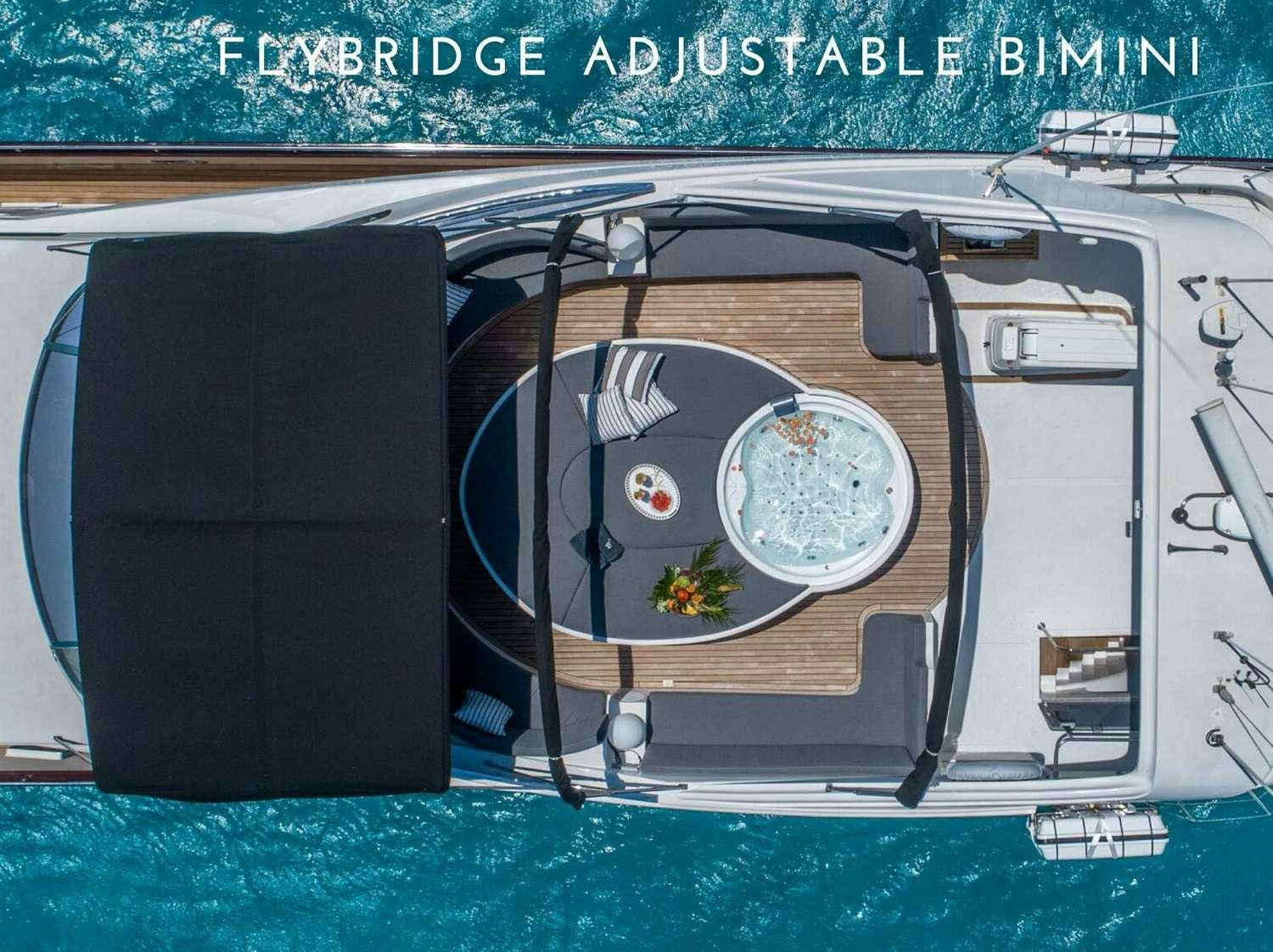 the back of a car aboard B3 Yacht for Charter