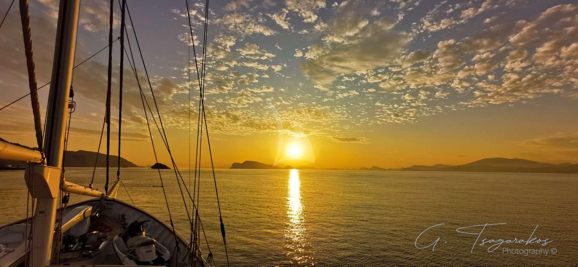a boat on the water aboard ALTHEA Yacht for Charter