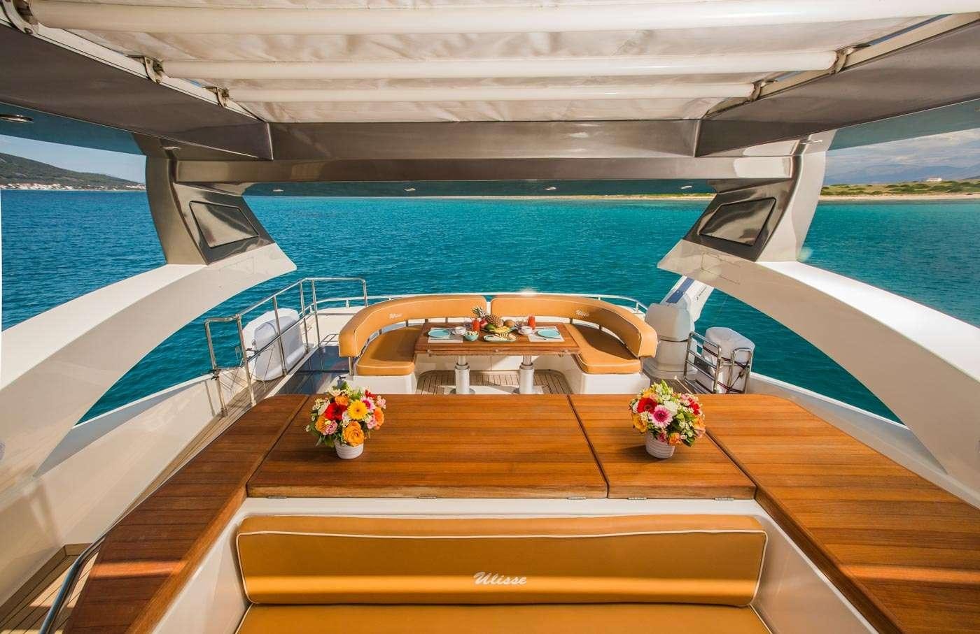 a boat on the water aboard ULISSE Yacht for Charter