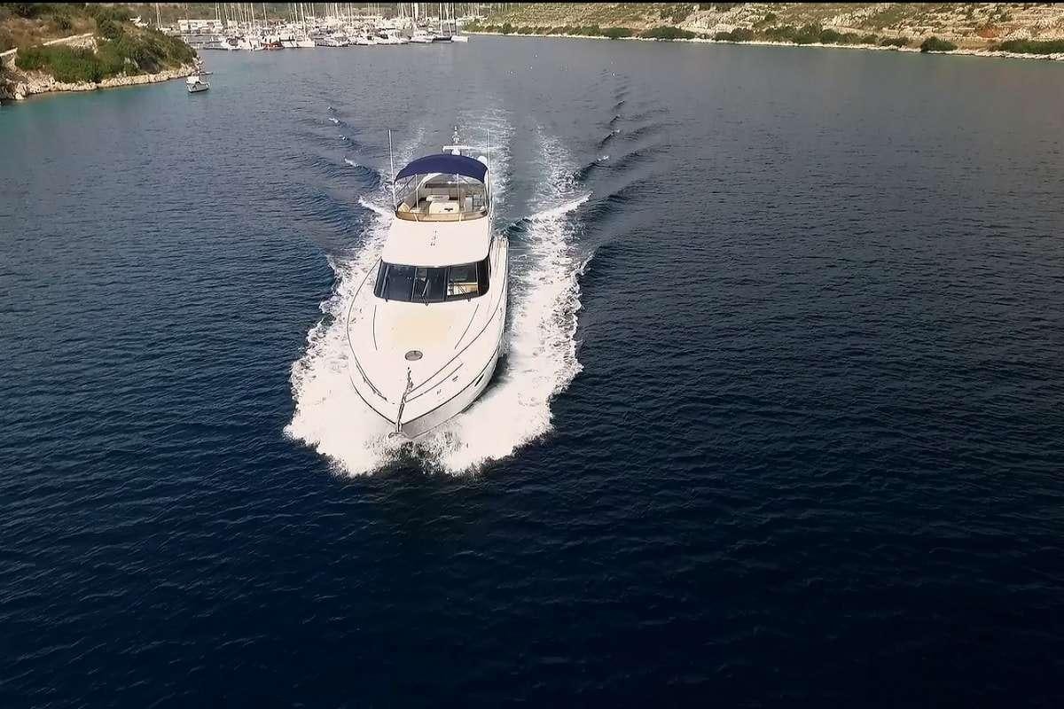 a boat on the water aboard Anna Wo Yacht for Charter