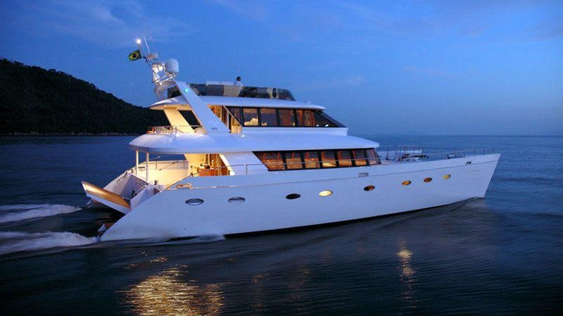 a boat on the water aboard ATLANTIS II Yacht for Charter