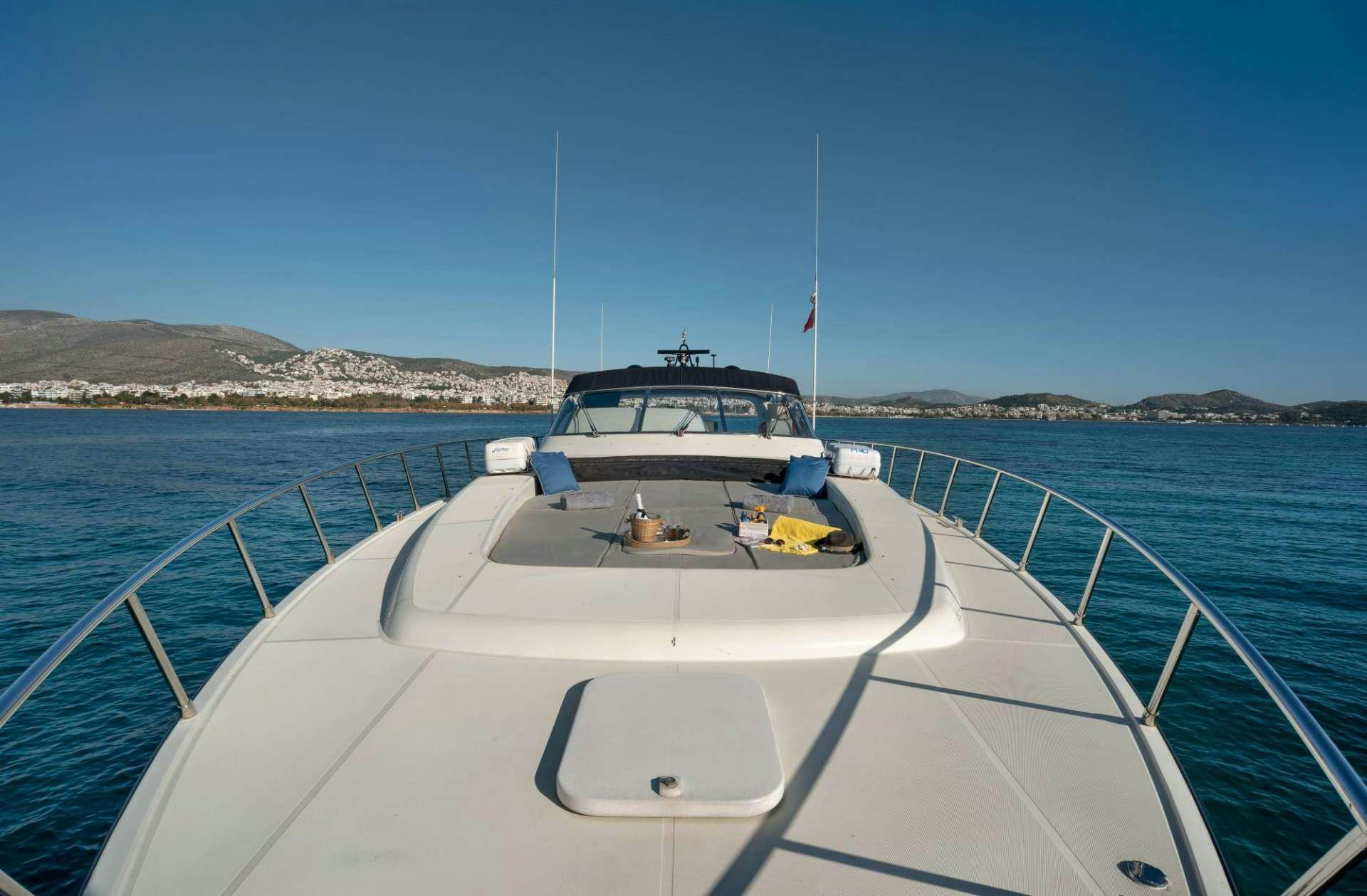 a boat on the water aboard TURN ON Yacht for Charter