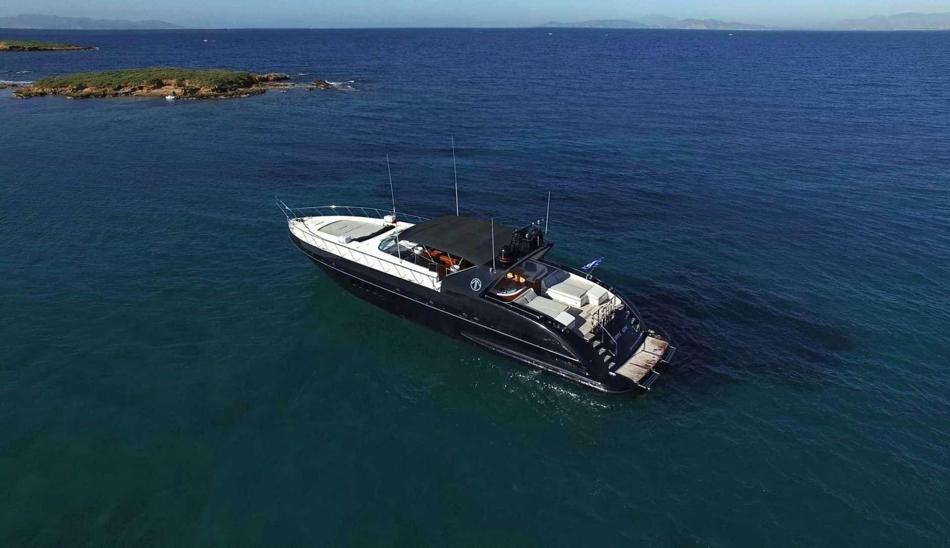 a boat in the water aboard TURN ON Yacht for Charter