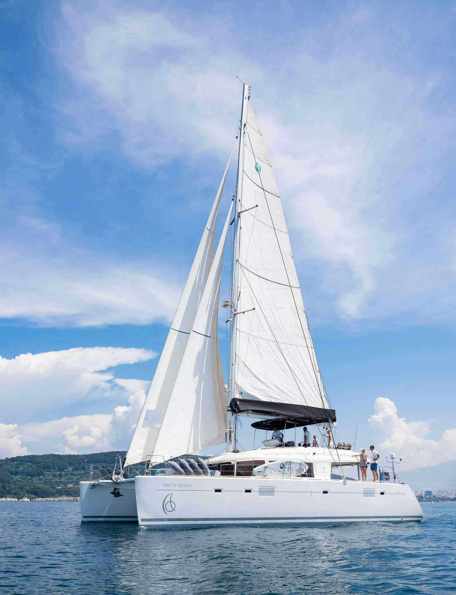 a sailboat on the water aboard ARCTIC QUEEN Yacht for Charter
