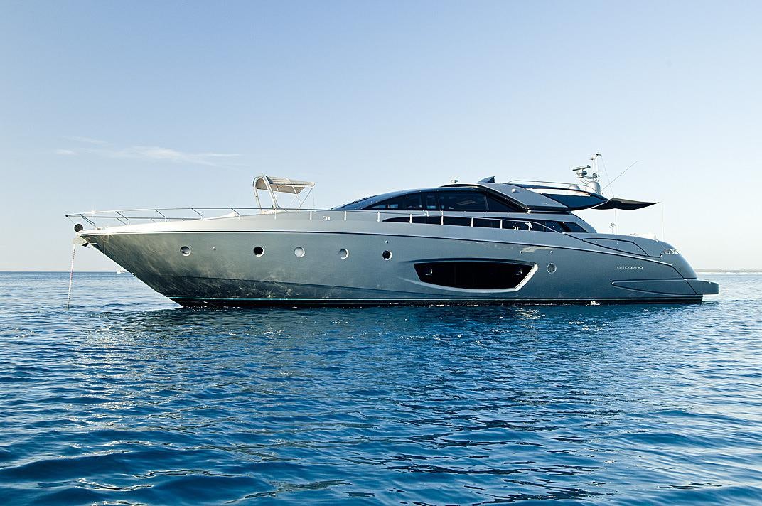 a yacht in the water aboard RHINO A Yacht for Charter