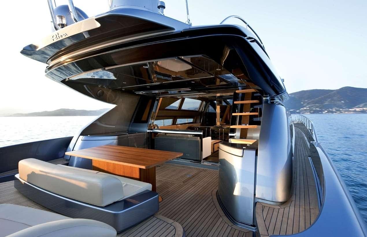 a boat on the water aboard RHINO A Yacht for Charter