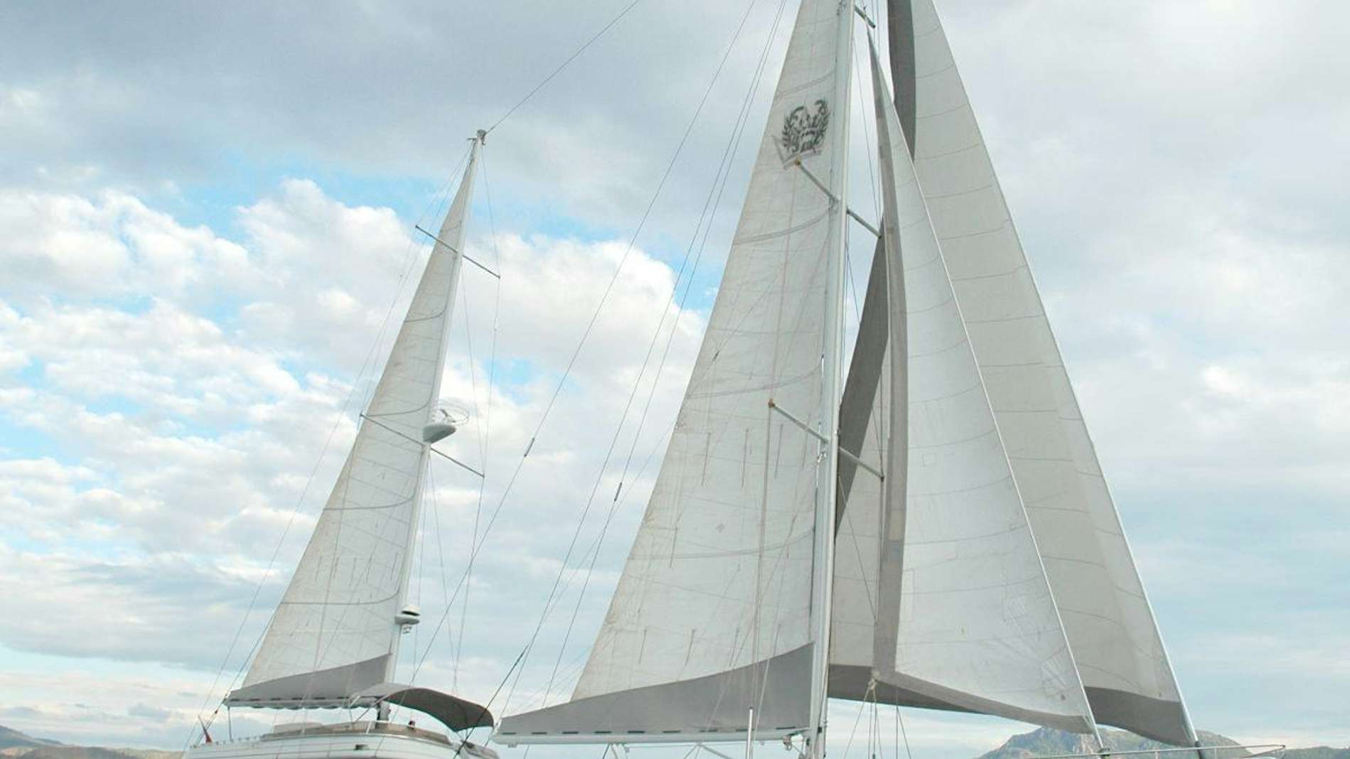 a sailboat on the water aboard SUHEYLA Yacht for Charter