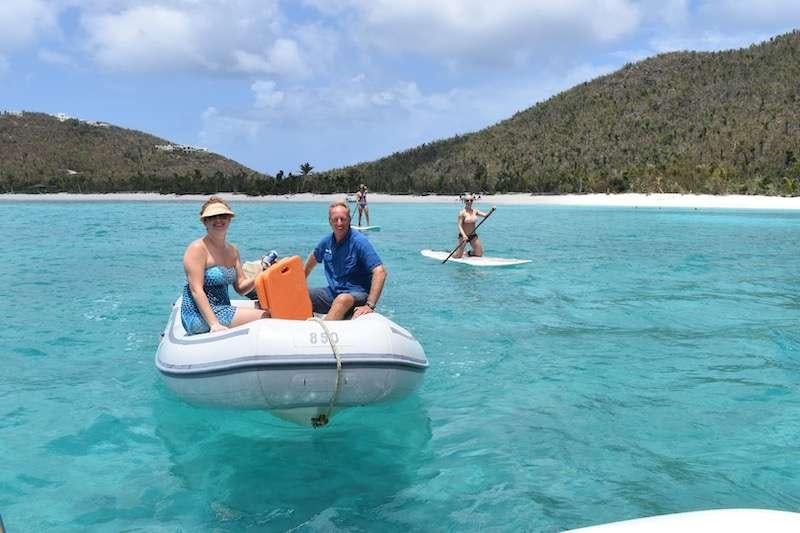 a group of people on a boat aboard HERO'S JOURNEY Yacht for Charter