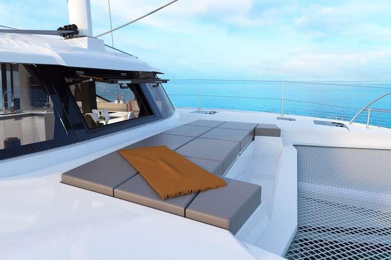 a boat on the water aboard HERO'S JOURNEY Yacht for Charter